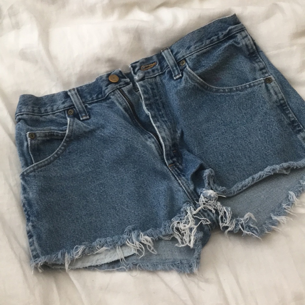 PacSun Wrangler High Waisted Jean Shorts